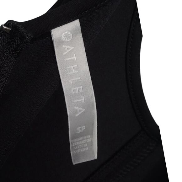 Athleta En Route Sleeveless Dress Women’s Size Small Black Stretch Casual Petite - Picture 5 of 10